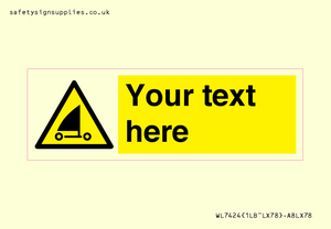 Custom Warning sand yachting